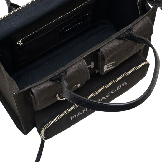 MARC JACOBS - THE CARGO CANVAS LARGE TOTE BAG Negro