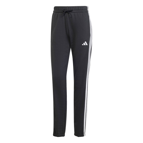 Pantalon de Mujer Adidas Essentials French Terry Cuffed 3 Tiras Negro - Blanco