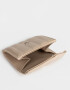 Billetera Billetera Puffy Con Solapa - Marron Beige