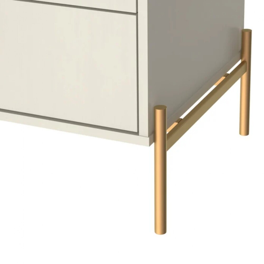 Mesa de Luz Jasper White Gloss