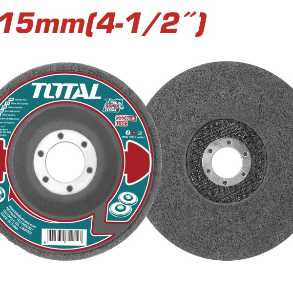 Disco de esponja 4 1/2" multiusos total TAC661151 Disco de esponja 4 1/2" multiusos total TAC661151