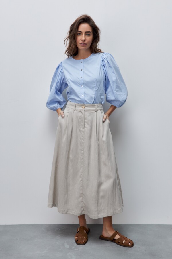 FALDA RIVA BEIGE Beige