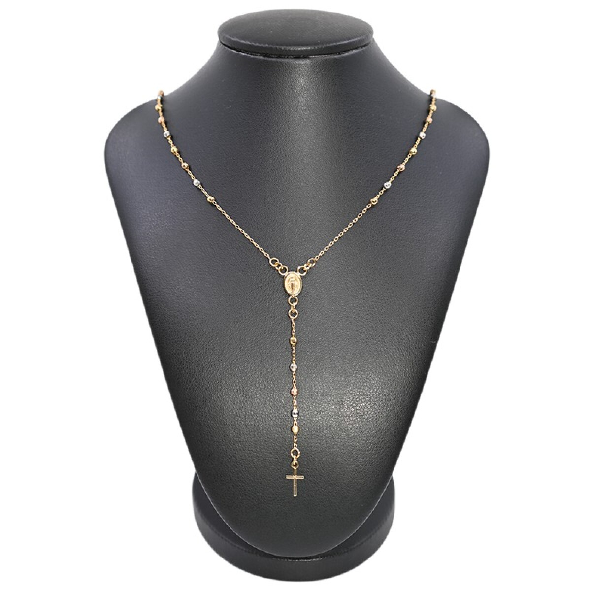 Cadena Denario oro 18k 3 tonos. 