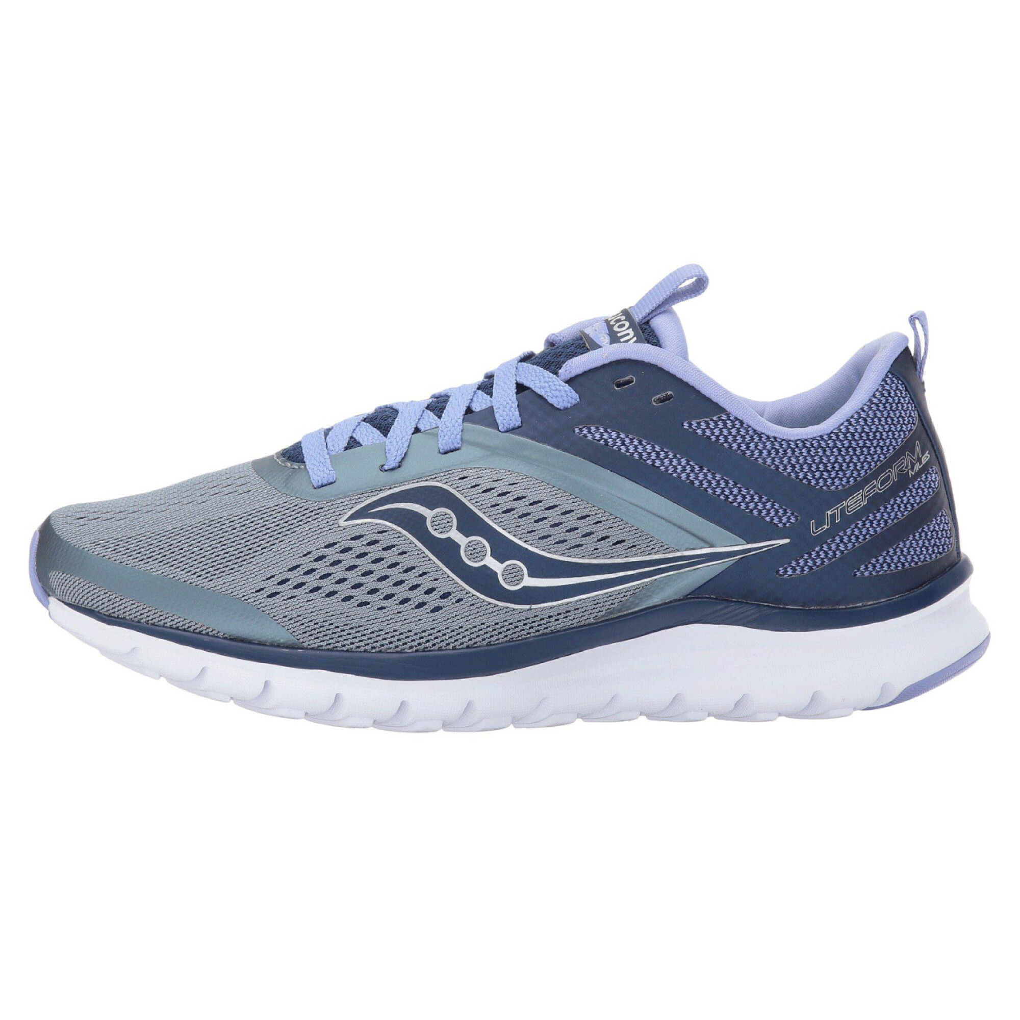 zapatillas de running Saucony mujer trail minimalistas talla 41 DARK BLUE  PURPLE S10881 - womens saucony liteform miles running shoes - 105