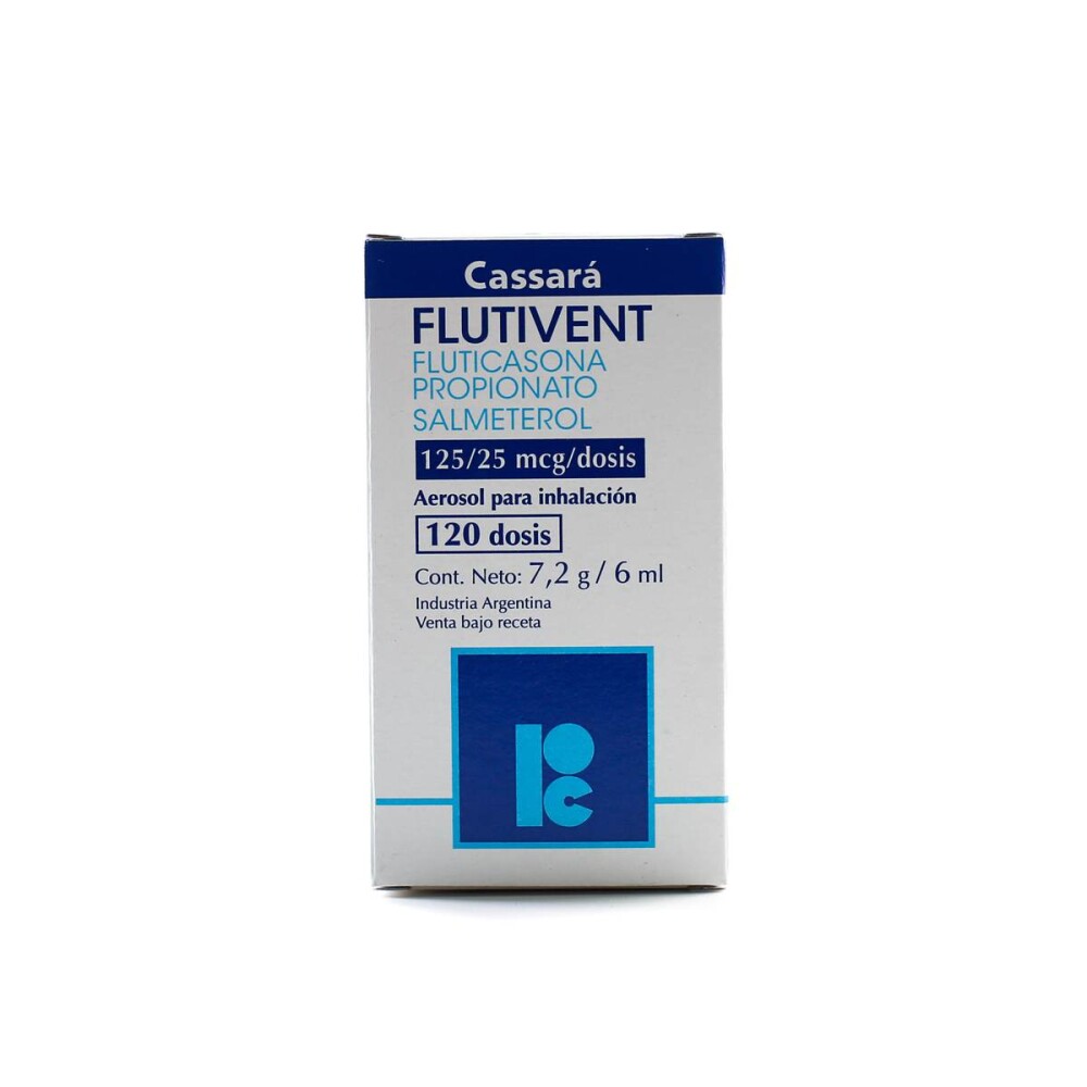 FLUTIVENT CASSARA 125 / 25 MCG. AEROSOL única