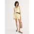 SHORTS FEM AMARELO CLARO