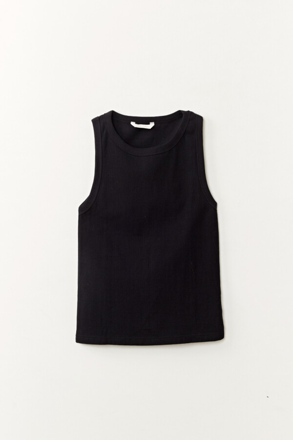 Musculosa rib Negro