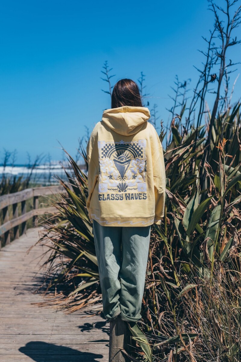 Hoodie Fiji Bordado / Amarillo U