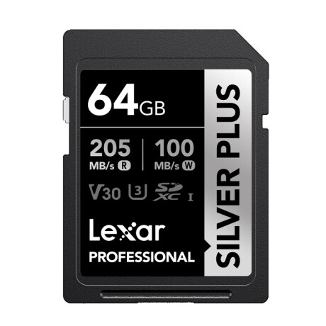 Memoria Sdxc Lexar Pro 64GB Silver Plus 001