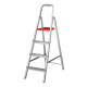 Escalera De Aluminio Tijera 4 Escalones Plegable Gris