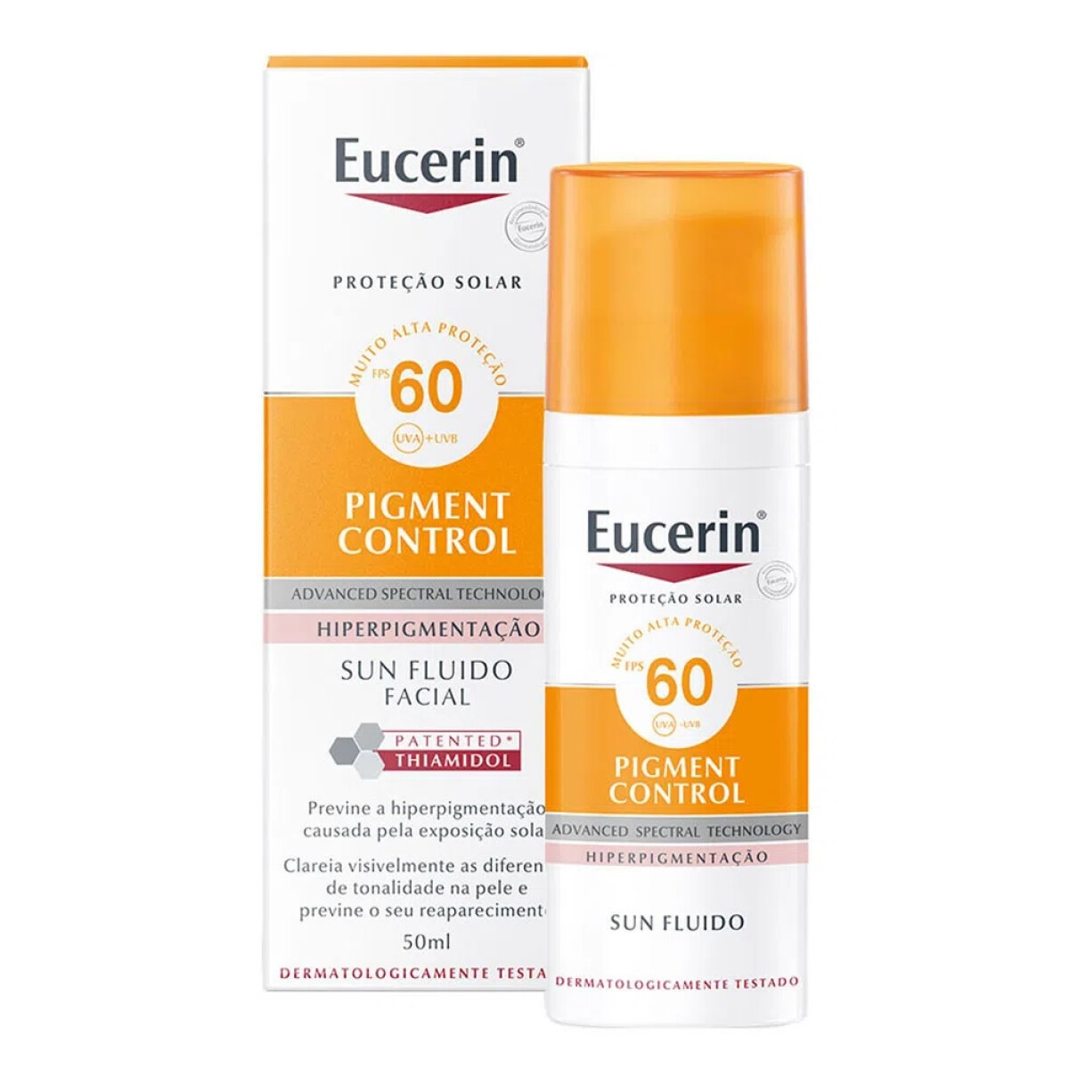 Protector Solar Facial Eucerin Pigment Control Fluido FPS50 50ml 