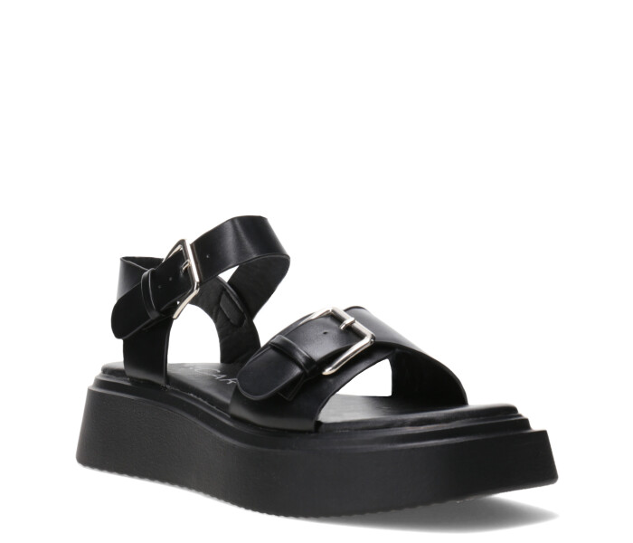 Sandalia MOPP con hebillas Black