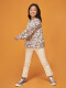 Blusa Flores Grandes Blanco Roto