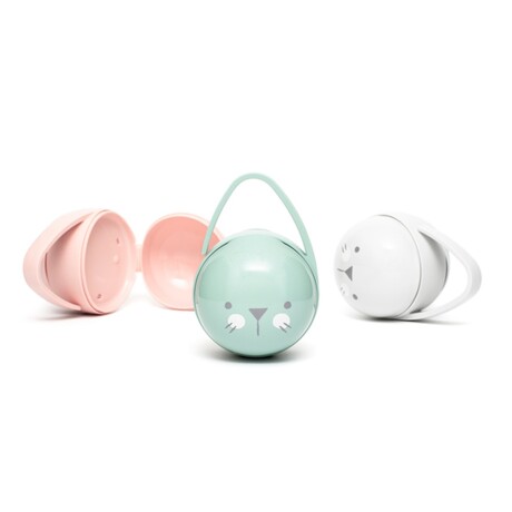 Portachupetes x4 Estuche con Asa Para Colgar Suavinex Hygge Rosa