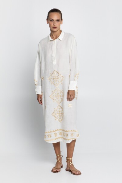 VESTIDO CAMISERO Natural