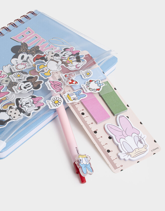 Librería Sets Con Útiles Set De Librería Con Cuaderno Y Notas Adhesivas Azul - Azul Celeste