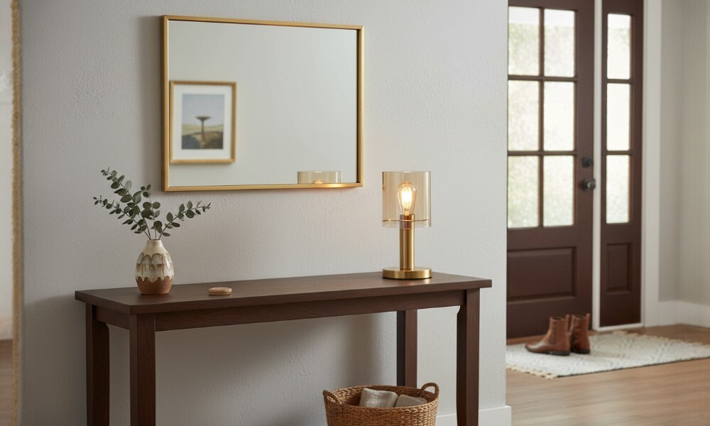 Luminaria para mesa de luz 1386-1 BRO+AMB Luminaria Para Mesa De Luz 1386-1 Bro+amb