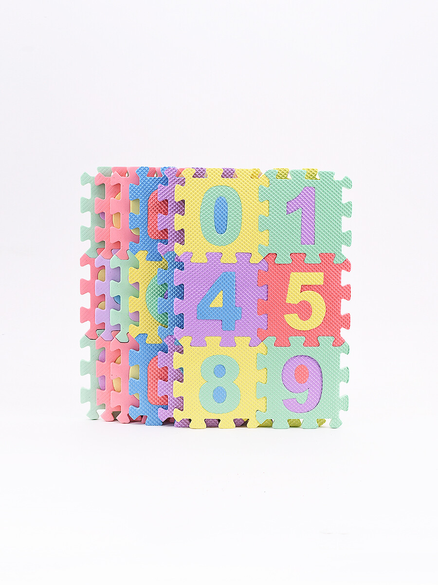 PUZZLE GOMA EVA 36 PC LETRAS Y NUMEROS - MULTICOLOR 
