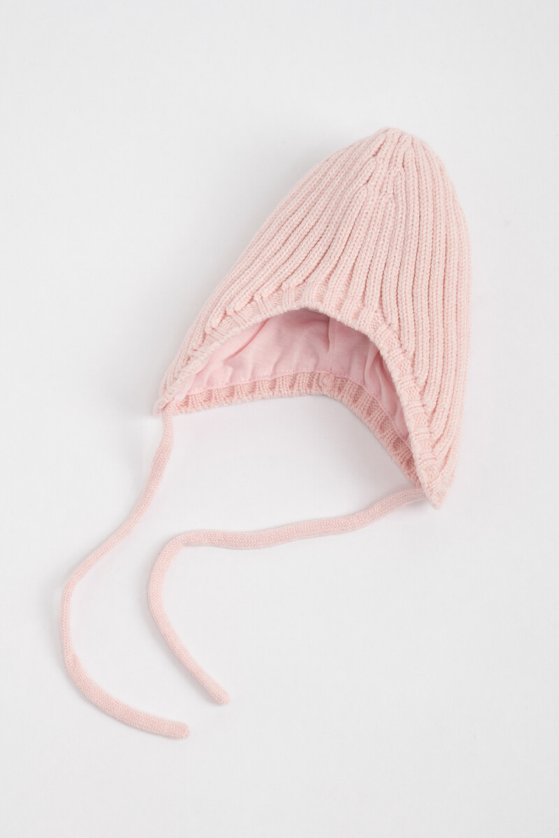 Gorro bonete de punto Rosa