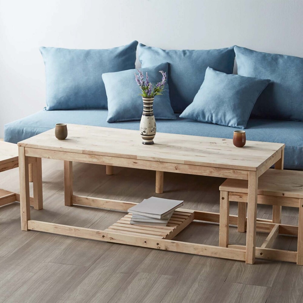 MESA RATONA CENTRAL MADERA NATURAL-BEIGE MONTANA NATURAL