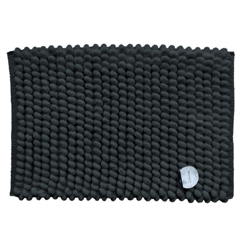 Alfombra de Bucle Negra 40 x 60 cm ALFOMBRA 40X60CM BUCLE NEGRO