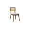 Silla de Comedor Classic - Línea Manhattan Tela Bouclé/Natural