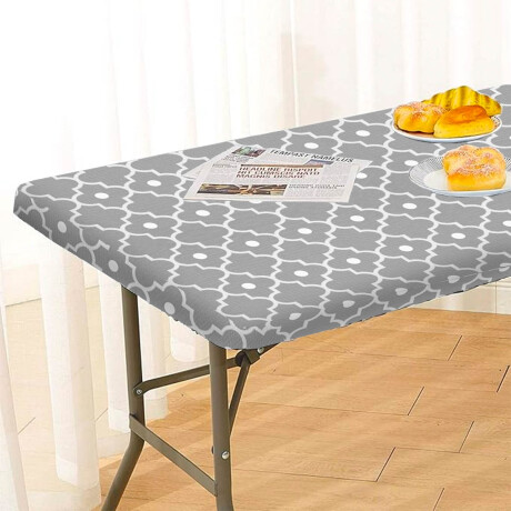 Set X2 Manteles Mesa Plegable AntiMancha Camping 1,80 Cpg007104-m1