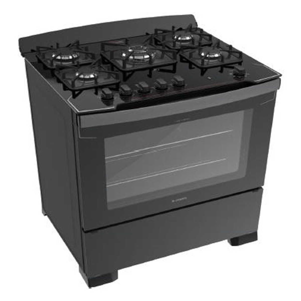 COCINA A GAS JAMES 5 HORNALLAS NEGRO 