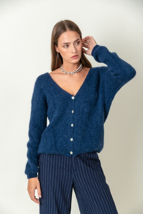 Sweater Mohair Azul