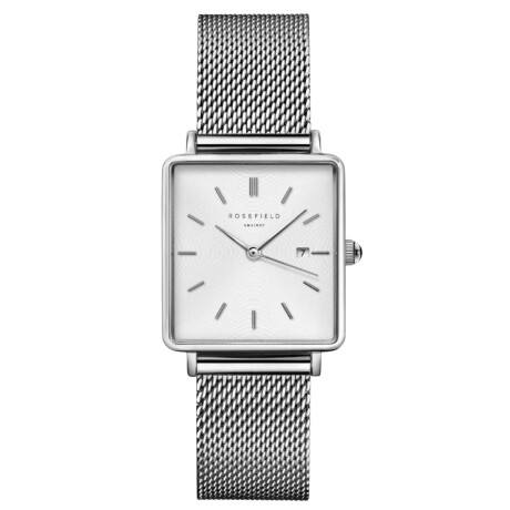 Reloj ROSEFIELD QWSS-Q02 The Boxy Acero Plata 0