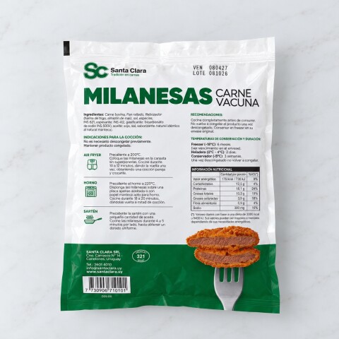 Milanesa de nalga SC 500grs Milanesa de nalga SC 500grs
