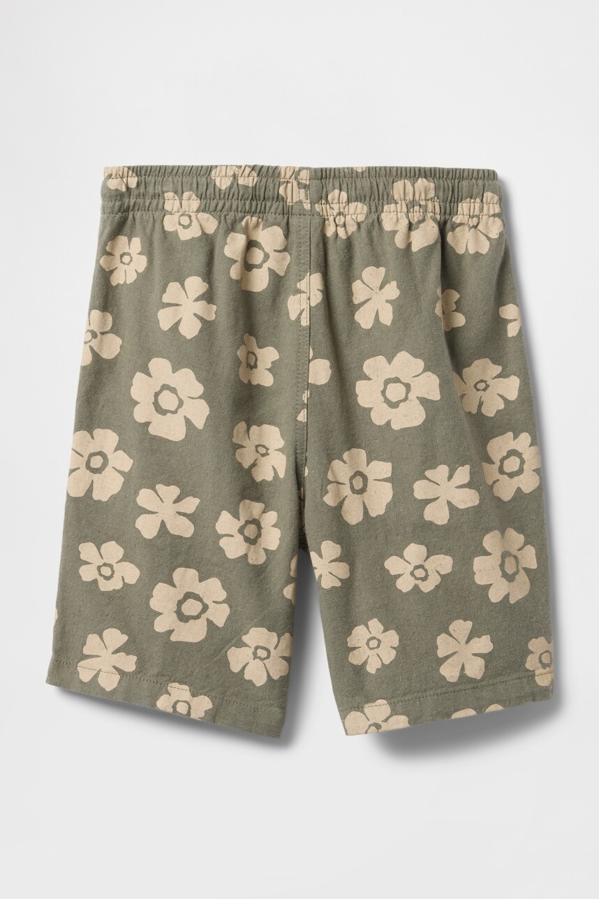 Short Relaxed Niño Green Floral