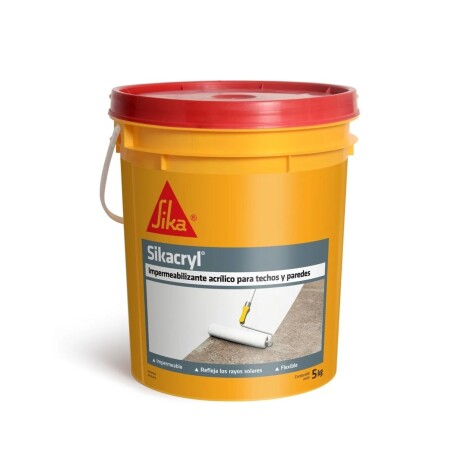 Impermeabilizante acrílico Sikacryl 5 kgs Blanco