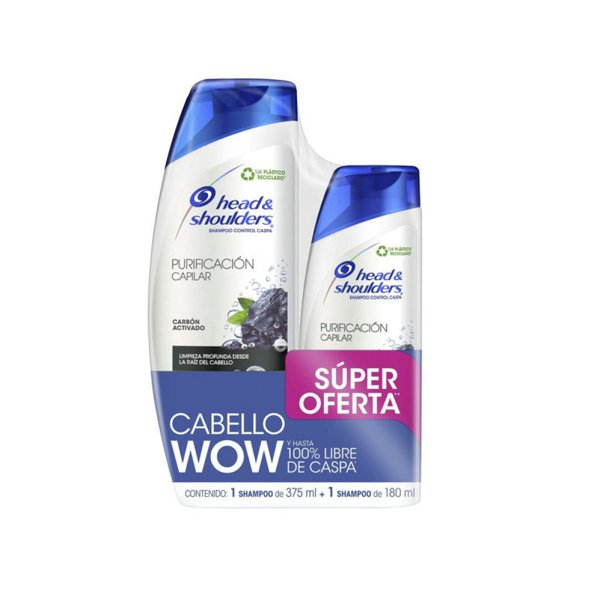 HEAD & SHOULDERS Pack SH 375ml + Aco 150ml regalo - PurificaciÃ³n capilar 