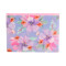 Sobre Zip Mooving A4 Flores fondo azul