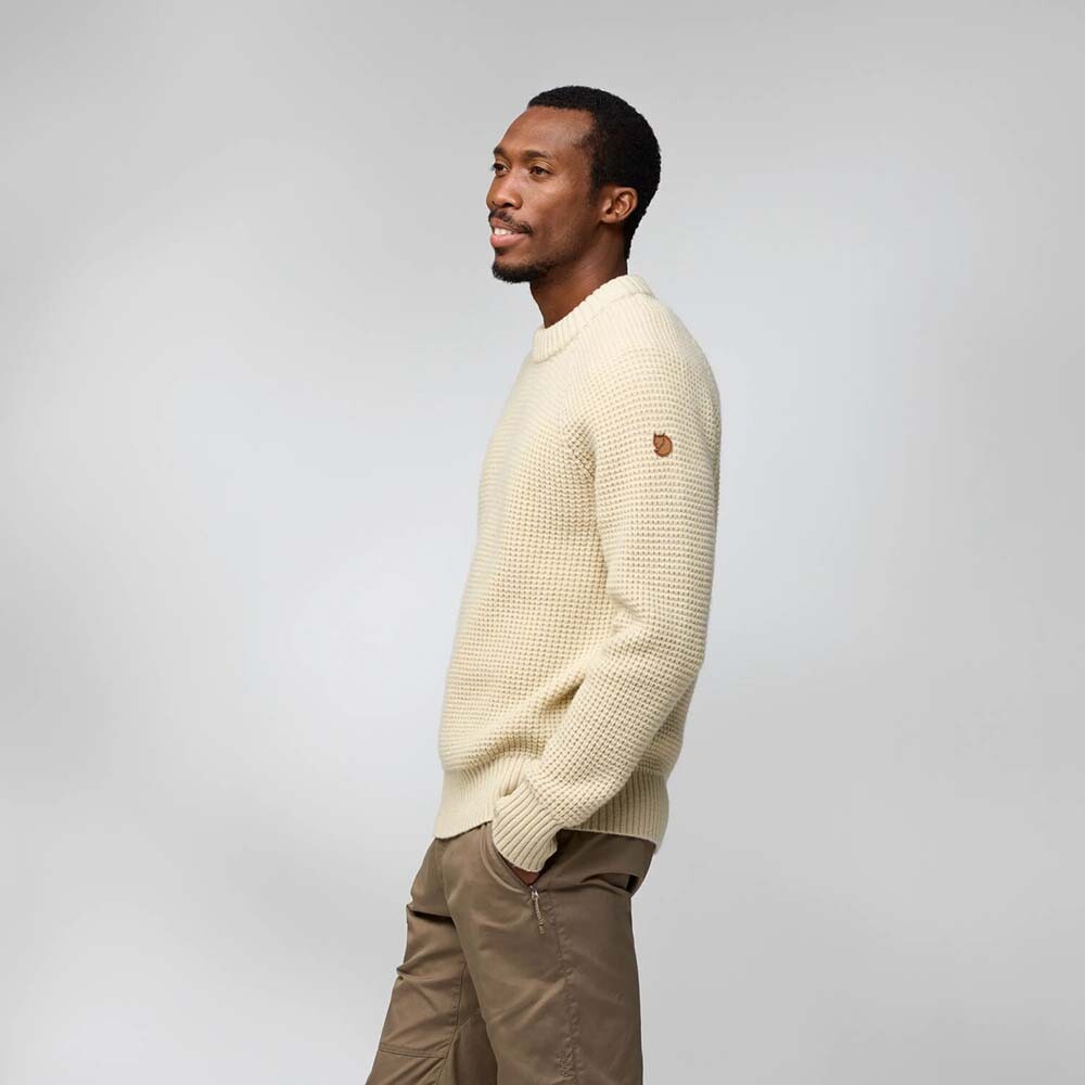 Polo Fjallraven Ovik Waffle Knit M Hombre Navy
