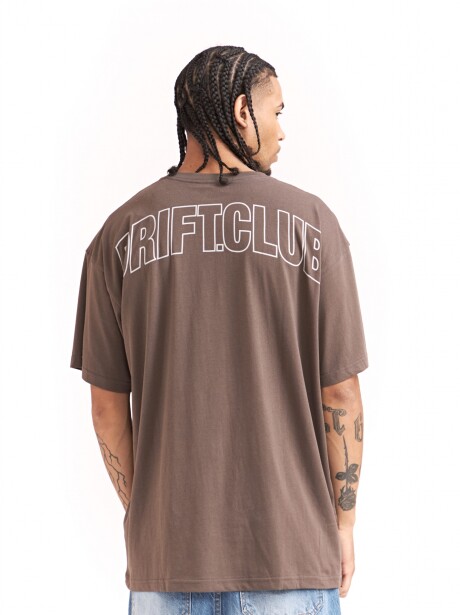 REMERA OVERSIZE RENO DRIFT CLUB MARRON