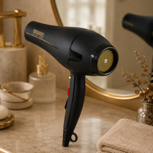 Secador De Pelo Pro Moser 5000W 2 Velocidades 3 Temperaturas Variante Color Negro