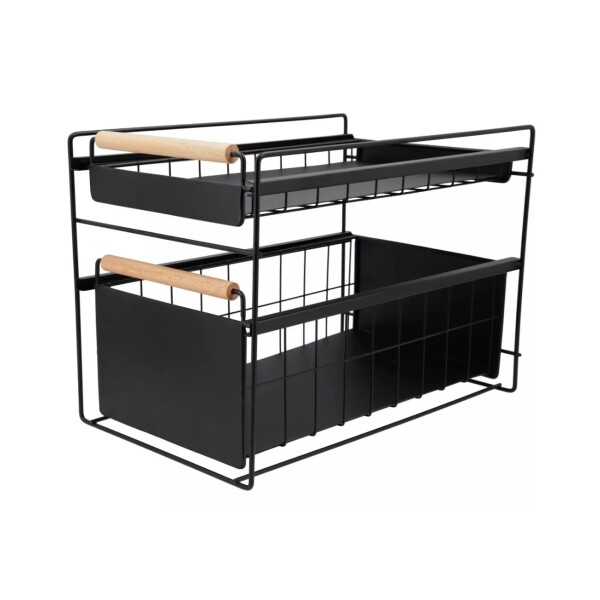 Estante Organizador Bajo Mesada Alacena Cocina 2 Cajones IMBACK Estante Organizador Bajo Mesada Alacena Cocina 2 Cajones IMBACK