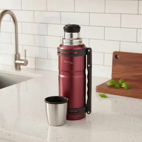 Termo Acero Inox Doble Pared 1.2lt. Carter Selecta Granate