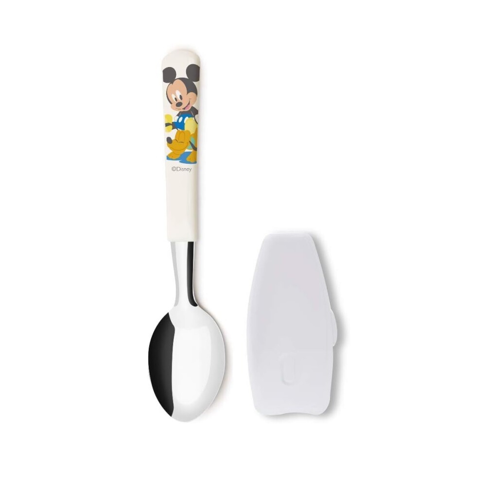 Set de Cubiertos Infantiles Mickey con Estuche - Celeste BAZAR CUBIERTOS BB CUCHARA INOX C/ESTUCHE MICKEY - CELESTE