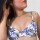 Top Bikini Celeste White/lila