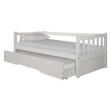 CAMA MARINERA 1 PLAZA PINO-Y-MDF BLANCO TOTA