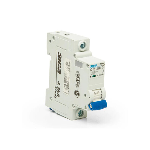 Llave térmica din sicalimit 1P 16A 4,5kA SK2116N