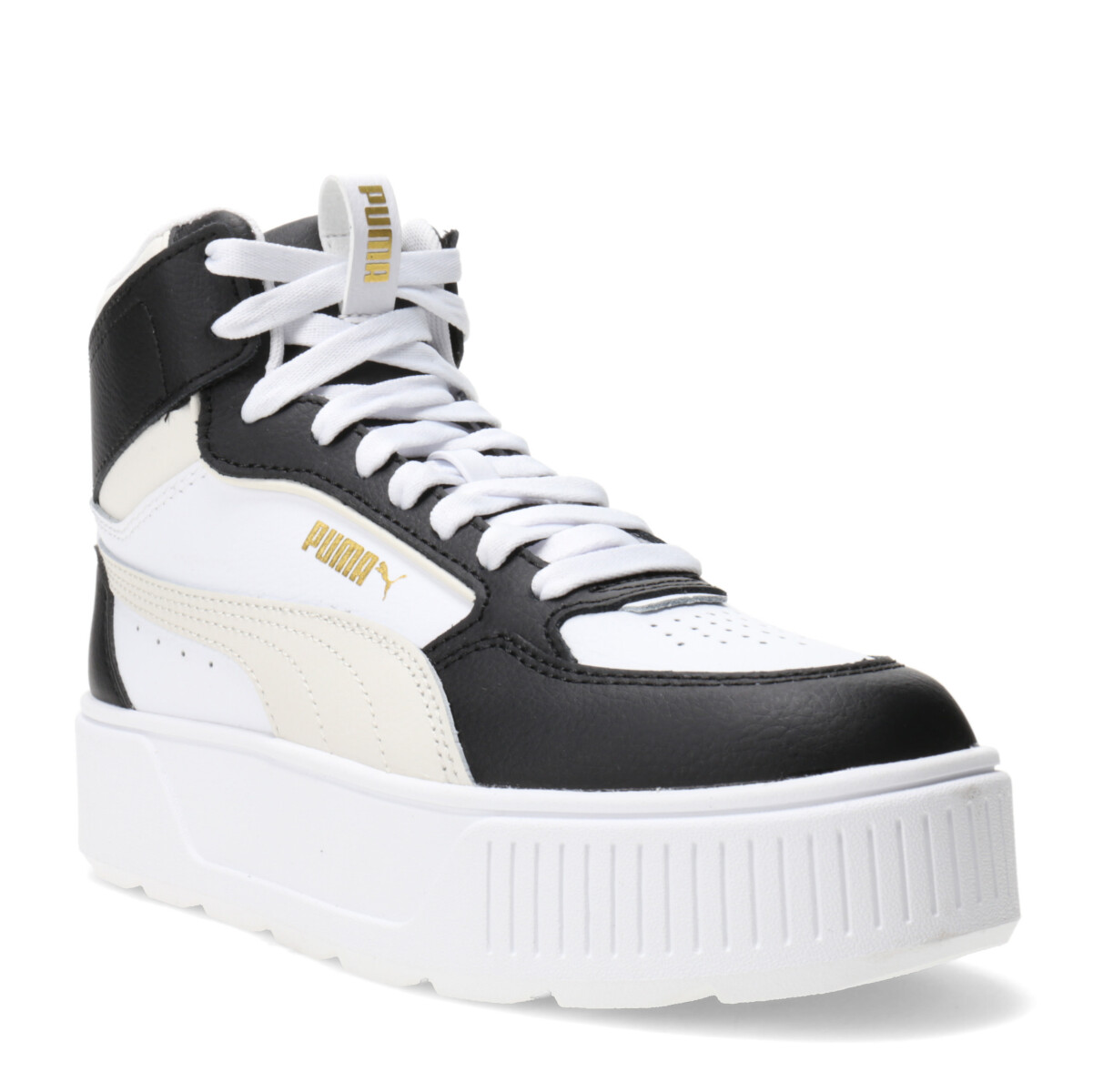 Championes de Mujer Puma Karmen Rebelle Mid - Blanco - Negro - Beige Claro 