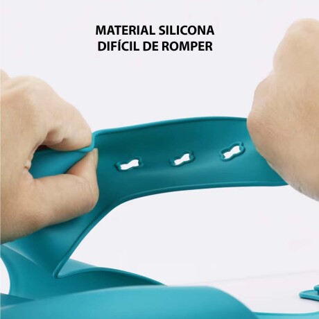 Set de Comida para Bebé con Babero Plato Cuchara en Silicona Azul Grisáceo