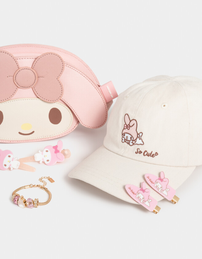 Hebillas Infantiles Licencias Set De Piquitos "my Melody" - Rosa Claro