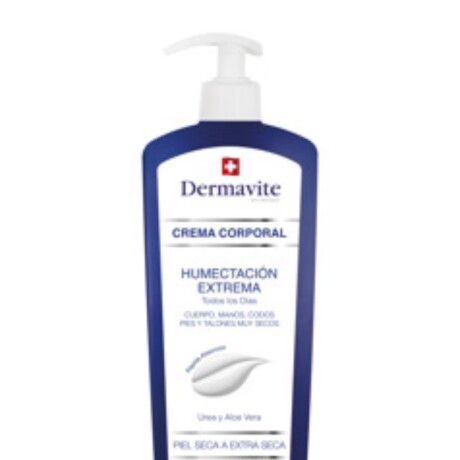 DERMAVITE CREMA CORPORAL HUMECTACIÓN PROFUNDA UREA Y VITAMINA C PIEL SECA A EXTRA SECA 530ml DERMAVITE CREMA CORPORAL HUMECTACIÓN PROFUNDA UREA Y VITAMINA C PIEL SECA A EXTRA SECA 530ml