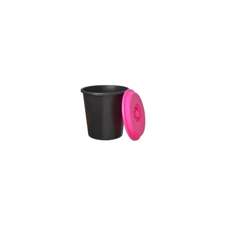 TACHO PAPELERA RESIDUOS 18 LITROS NEGRO