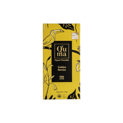 Chocolate Aguaymanto 70% Cacao 70 g Quma Chocolate Aguaymanto Quma